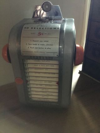VINTAGE 1940’s Ami Jukebox Wall Selection For Music 5