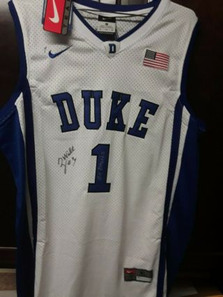 Zion Williamson Signed Front And Back Nike Elite Game Jersey Very Rare Look