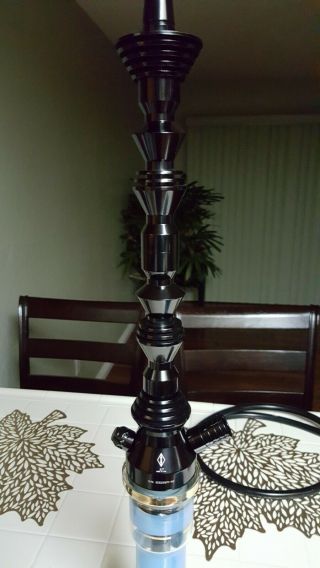 B2 Hookah - Piano Black W/ B2 Tray (ultra Rare,  Only 1 Made In Piano Black)