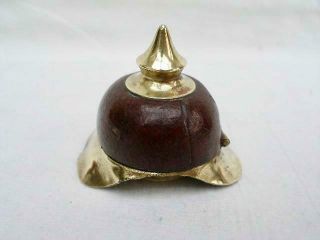 Vintage Novelty Thimble Holder in The Form of A German Pickelhaube Helmet. 3