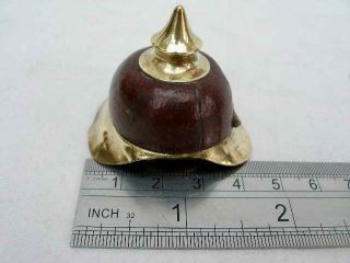 Vintage Novelty Thimble Holder in The Form of A German Pickelhaube Helmet. 6