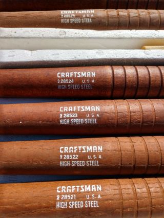 8 Craftsman Vintage Wood Lathe Chisels,  Made In USA 3