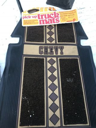 Vintage Set Of Chevy Plasticolor Floormats.  No Package.
