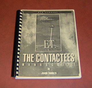 Rare Ufo Library Witness Et The Contactees Manuscript 1st 1993 Randazzo