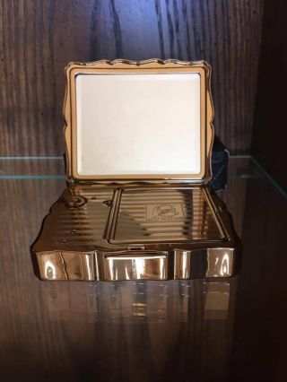 Vintage Stratton Musica Ladies Musical Compact With Bag & Box