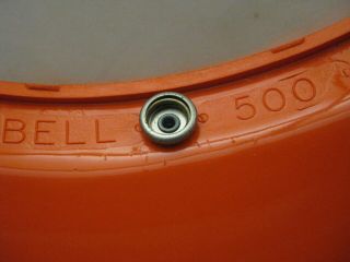 NOS VINTAGE BELL 500 Orange Motorcycle Helmet 3 - Snap Visor TOPTEX 500 RT Magnum 4