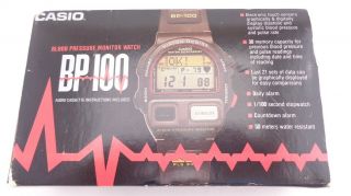 Vintage Casio Bp100 Blood Pressure Monitor Watch