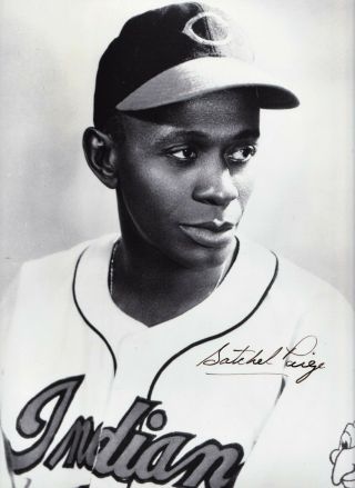 Rare Authentic Autograph Leroy Satchel Paige Signed 11x14 B&w Photo Negro League