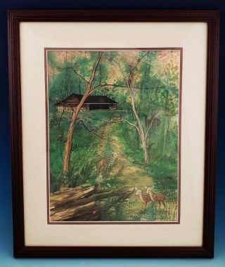 Rare P Buckley Moss Appalachian Trail Print Limited Edition Virginia Landmark