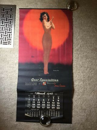 Vintage Pinup Advertising Calendar.