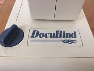 Vintage GBC DocuBind Spiral Document Paper Punch Binding System Heavy Duty USA 2