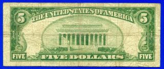 =Rare 1928 - A $5 Federal Reserve Note ( (STAR))  Chicago G00639593 3
