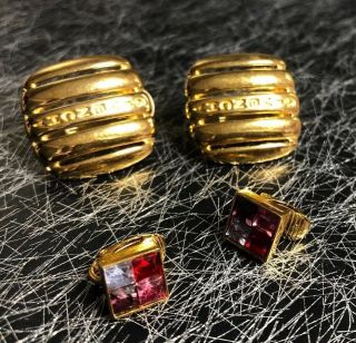 Stunning Givenchy Couture Clip On Earrings Set Of 2