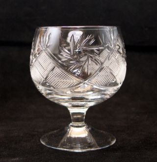 Set of 6 Russian Crystal Cognac Snifters,  10 oz Glasses,  Whiskey,  Vintage Goblet 4