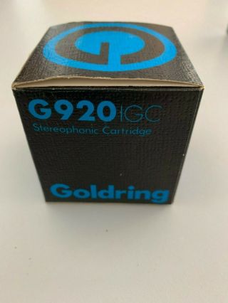 Very Rare Nos High - End Goldring G920 Igc Vdh Stereo Mm Pick - Up