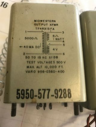Vintage PAIR MID WESTERN Tube Mic Pre Preamplifier Low Level Output Transformer 2
