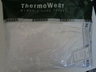 Vintage Nikken Thermowear Womens Long Johns Bottoms Size Large - In Package