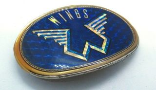 Rare Vintage 1977 Pacifica Wings Belt Buckle