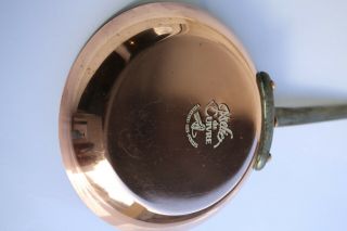 Best Vintage French Copper Frying Pan Skillet Villedieu Engraved 8.  1inch/20.  5cm