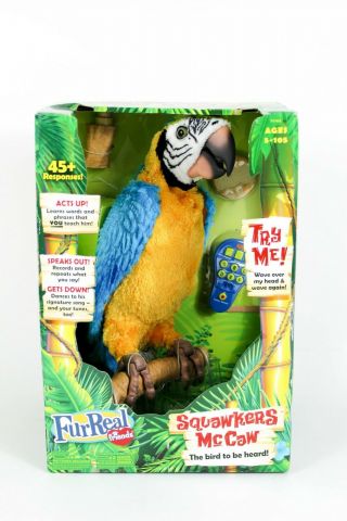 Hasbro Furreal Friends Squawkers Mccaw Parrot Rare