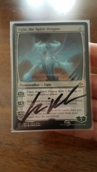 Mtg Ugin The Spirit Dragon Promo Artist Proof Signed Rare Vhtf