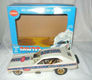 Vintage Cox Bill Schifsky’s Pinto Funny Car Dragster Gas Powered & Box