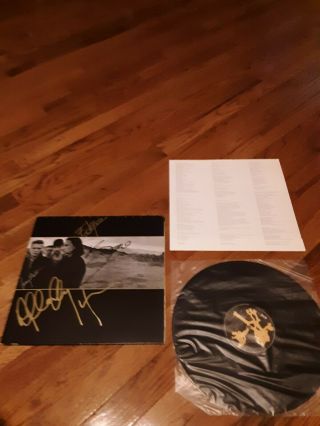 U2 The Joshua Tree Lp Album Signed By All 4 Bono,  Edge,  Adam,  Larry Rare