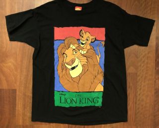 Vintage 90s Disney The Lion King T - Shirt Men 