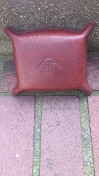 Vintage Marley Hodgson Ghurka Leather Valet Tray Made In The Usa.
