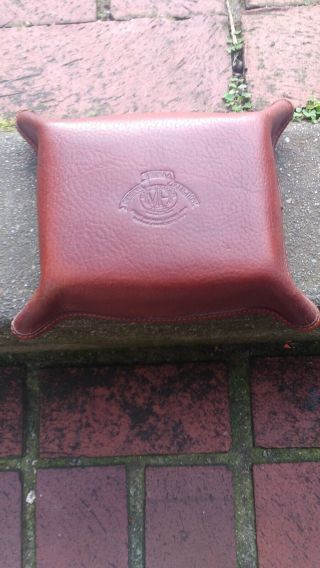 Vintage Marley Hodgson Ghurka Leather Valet Tray Made In The USA. 6