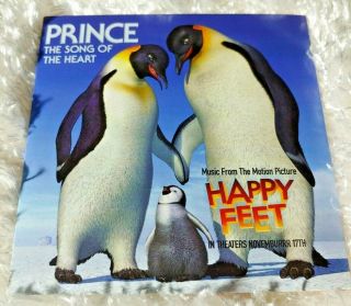 Rare Prince " The Song Of The Heart " Promo Cd Single From Movie " Happy Feet "