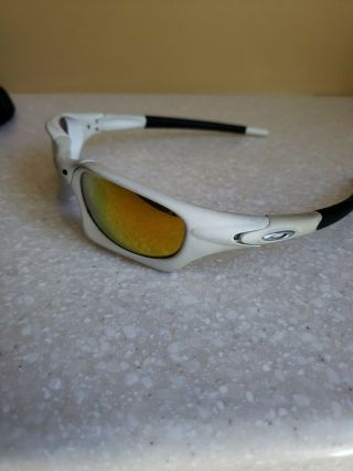 O4kley Vintage Mag Switch Pearl White With Fire Iridium Lenses 4