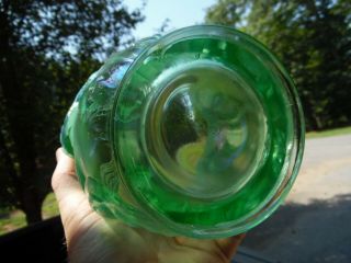 Gorgeous Vintage Fenton Iridized Green Opalescent Atlantis Vase 4