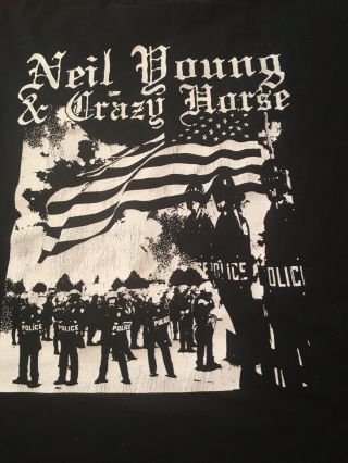 Vintage Neil Young And Crazy Horse Freedom Black Men 