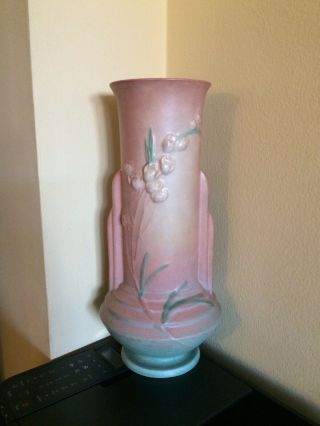 Vintage Roseville Pottery Pink Vase