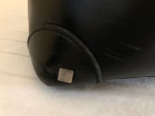 VINTAGE AUTHENTIC GUCCI BLACK LEATHER CLASSIC HANDBAG MADE IN ITALY 8