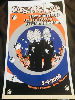 Oysterhead Poster Phish Police Primus Rare Orleans 2000