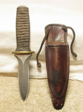 Awesome Vintage Throwing Knife And Sheath