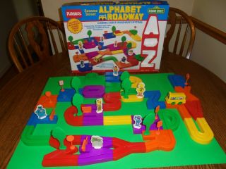 Vintage Playskool Alphabet Roadway Sesame Street 1988 Complete Set