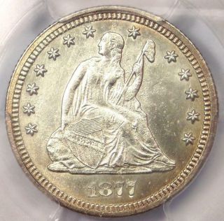 1877 - Cc Seated Liberty Quarter 25c - Pcgs Au Details - Rare Carson City Date