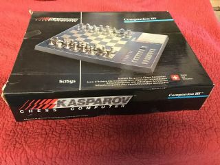 Vintage 1986 SciSys Kasparov Electronic Companion III chess Game 17 Lvl Computer 2