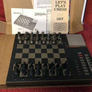 Vintage 1986 SciSys Kasparov Electronic Companion III chess Game 17 Lvl Computer 4