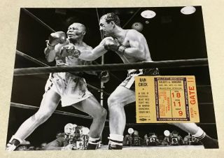 Sept 23,  1952 Rocky Marciano - Joe Walcott Rare Ringside Ticket Stub - Champ
