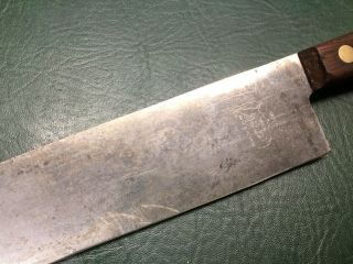 Vintage LAMSON & GOODNOW Carbon Steel Chef ' s Knife 12” Blade 6166 6