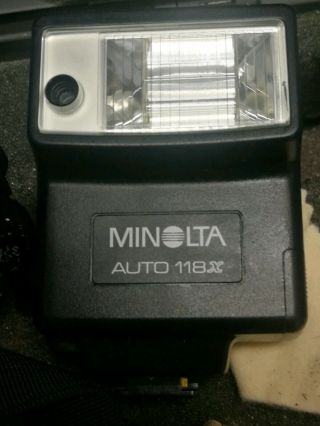 Vintage Minolta X - 700 Camera and Accessories Bundle Rare hard case.  READ 5
