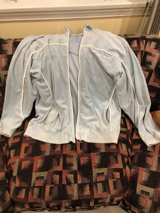 Vintage 90 ' s Sean John Velour Track Suit Jacket And Pants Mens Baby Blue XL 6