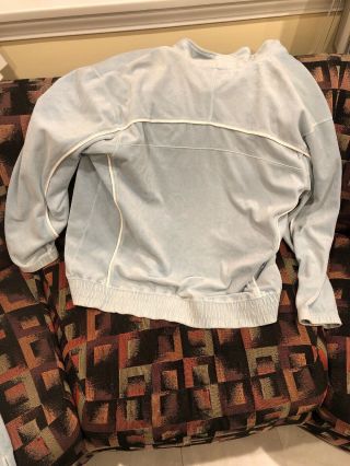 Vintage 90 ' s Sean John Velour Track Suit Jacket And Pants Mens Baby Blue XL 8