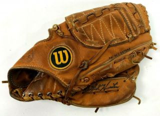 Vintage Wilson A2005 Jim " Catfish " Hunter Baseball Glove Rht Pro Model Usa Made