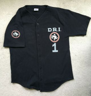 Dirty Rotten Imbeciles Dri Baseball Jersey Xl Thrash Hardcore Punk Vintage 90s