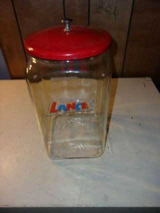 Vintage Lance Snack Jar With Lid